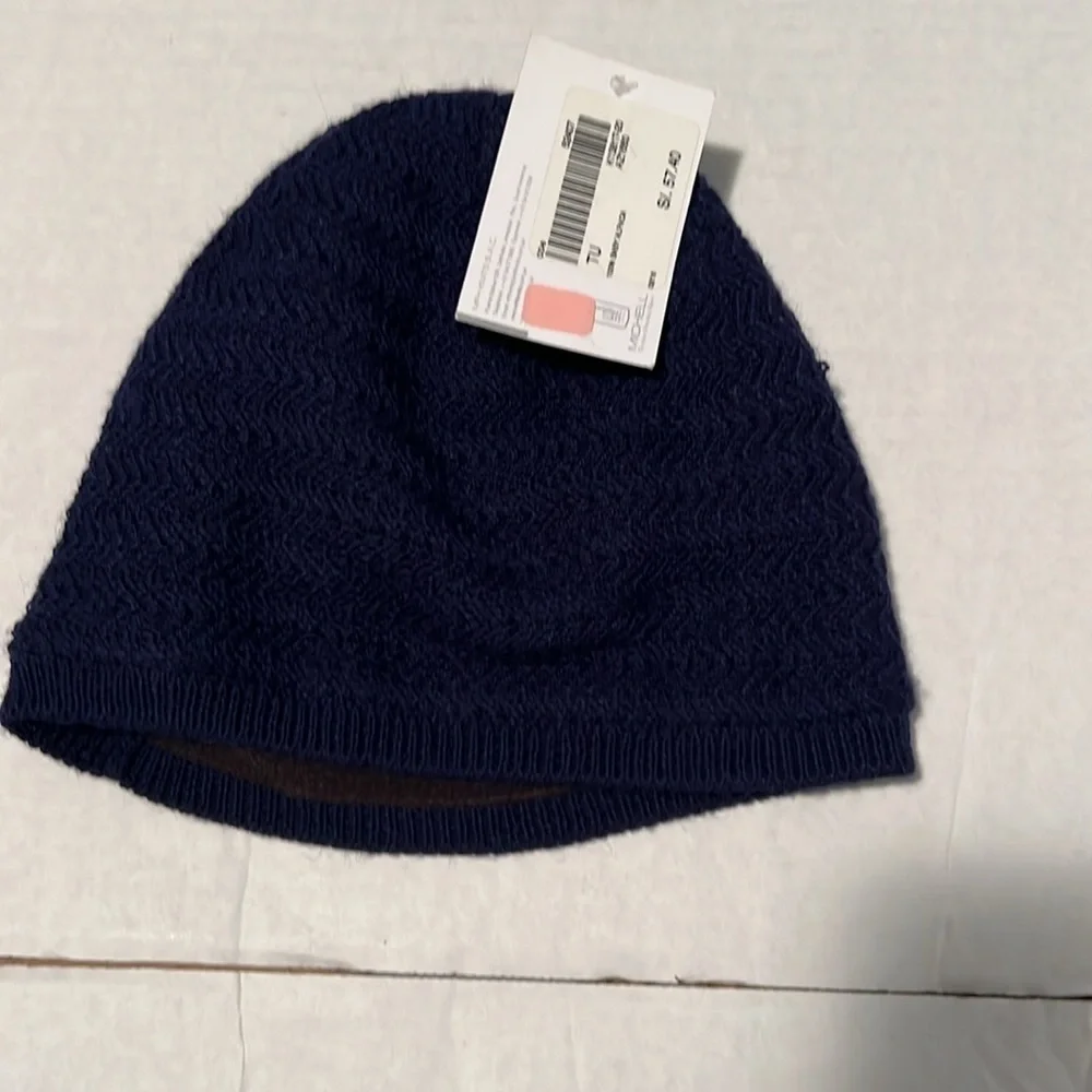 M F H knits 100% baby Alpaca hat.